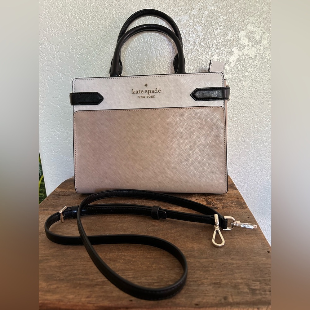 Kate Spade NWOT Beige and Black Classic Women's Bag Set - Picture 11 of 16